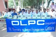 Volunteers and partners at the Ramaji Wala laptop launch